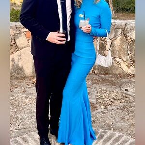 ASOS design blue maxi